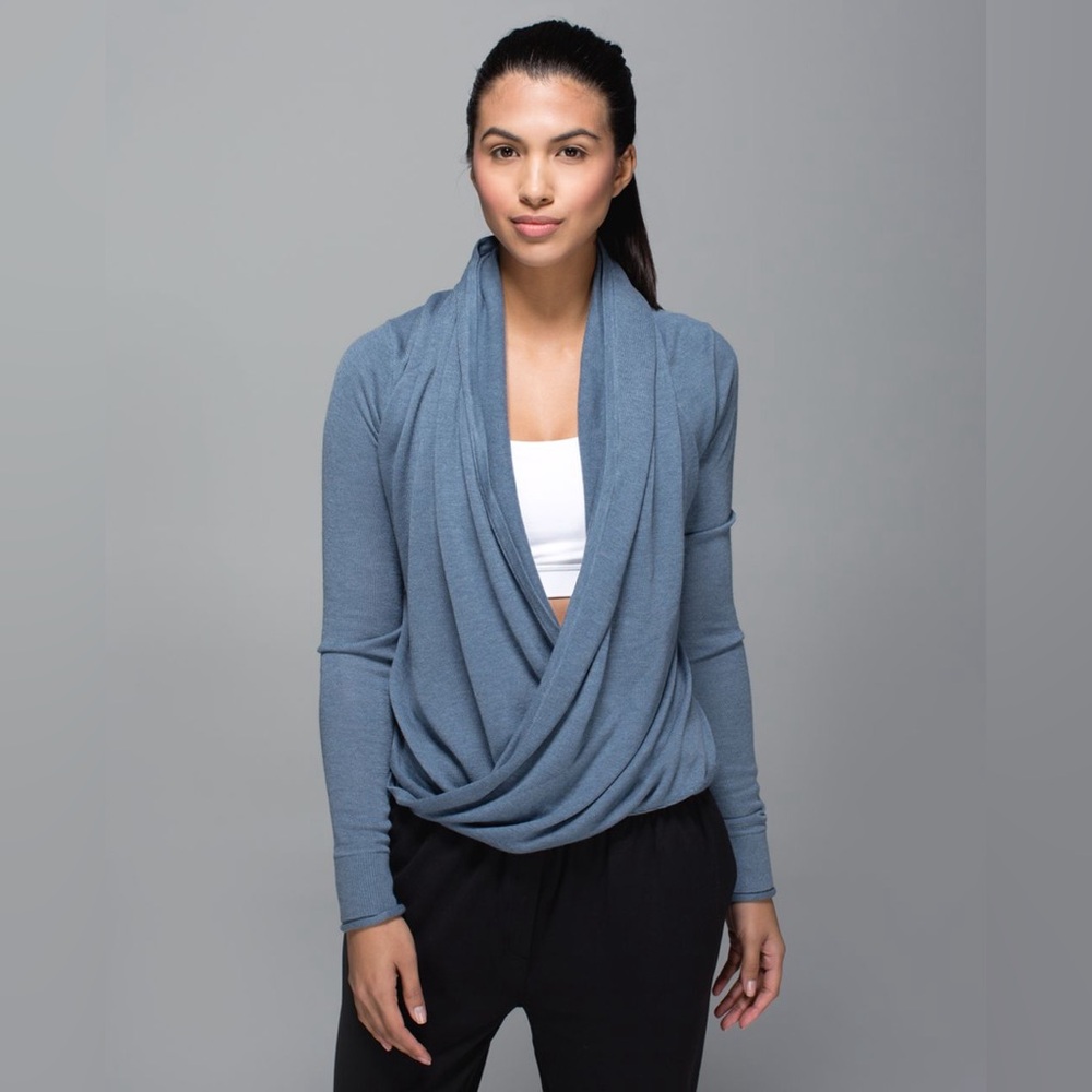 Lululemon Athletica Blue Open Cardigan